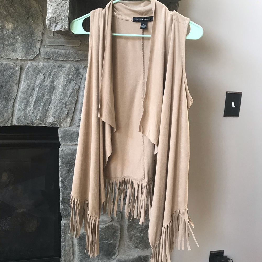 Suede Fringe Vest